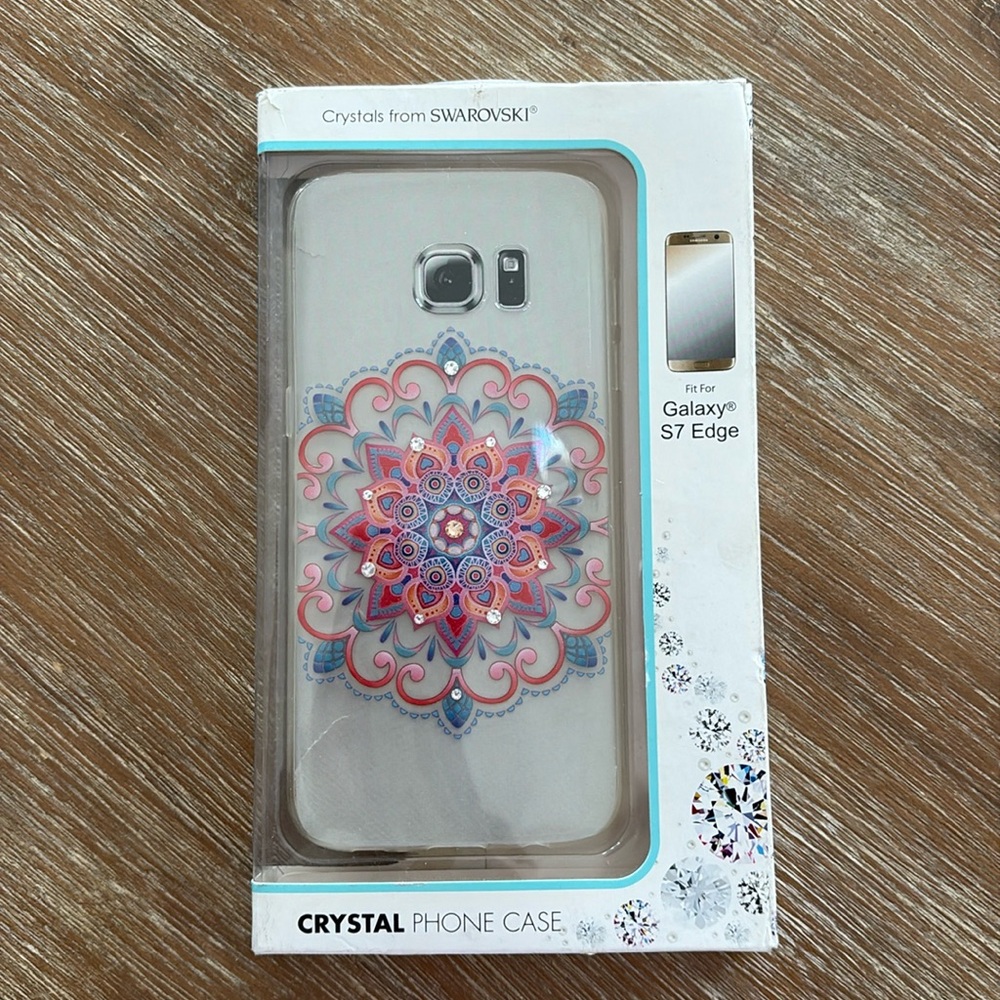 Swarovski White/Multi Crystal  Phone Case For Galaxy S7